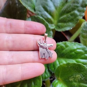New Handmade Dainty Silver Anubis Egyptian Charm